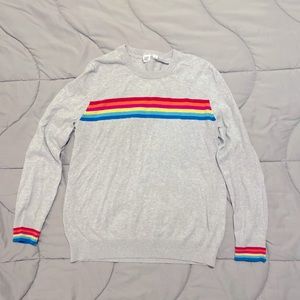 GAP women’s rainbow stripe sweater